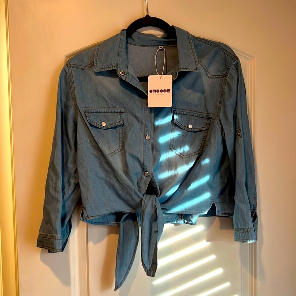 Jean Crop Top